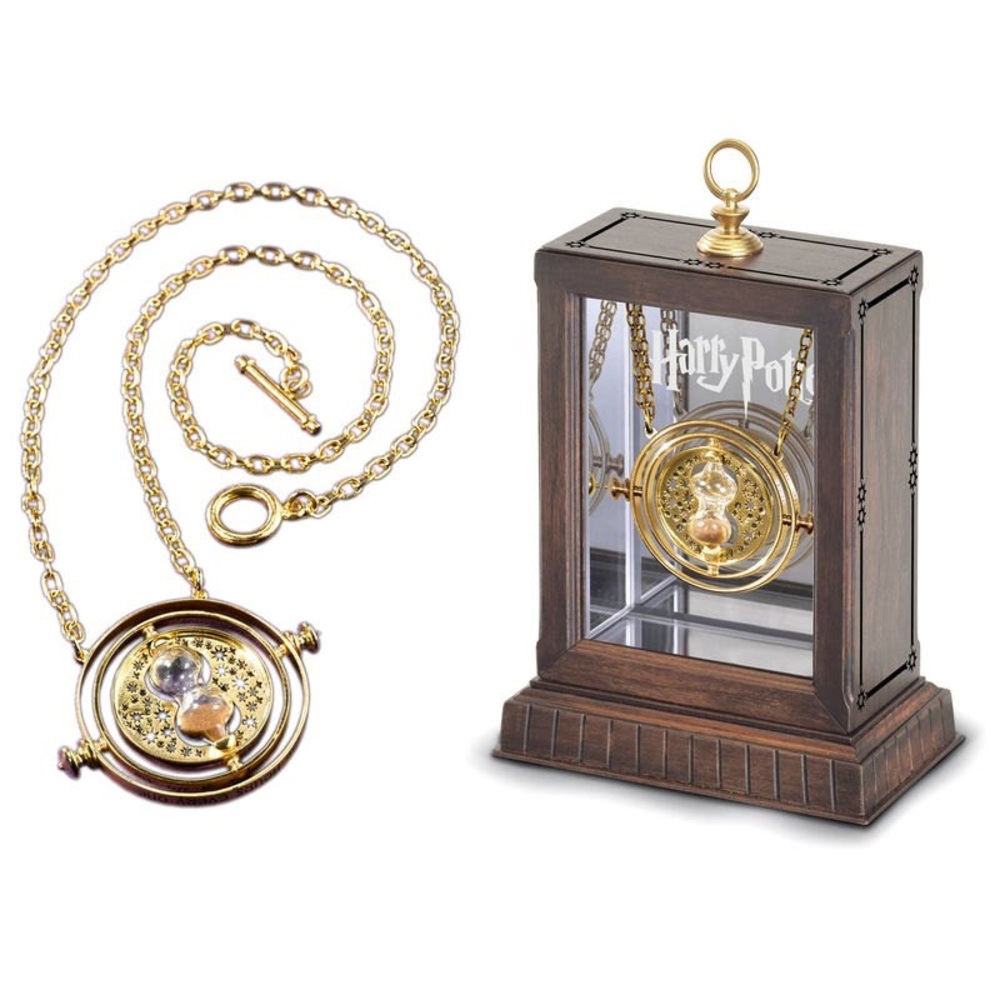 Noble Collection Harry Potter Time Turner Necklace and Display Case